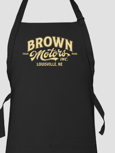 Motors Black Apron