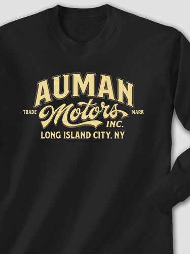 Motors Black Adult Long Sleeve