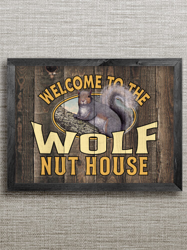 Nut House Black Framed Wall Art 16.5 x 12.5