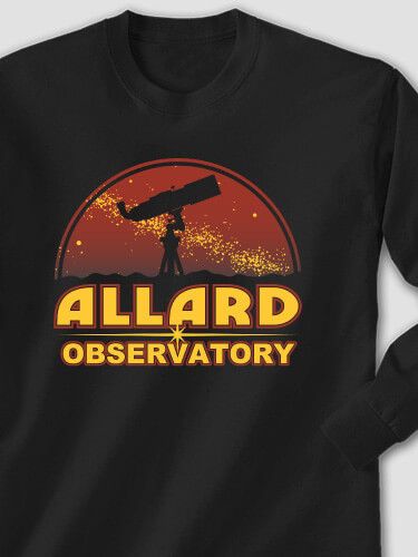 Observatory Black Adult Long Sleeve