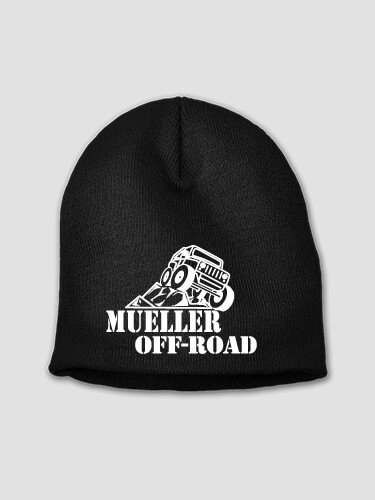 Off-Road Black Embroidered Beanie
