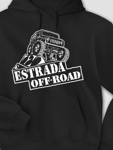 Off-Road Black Adult Hooded Sweatshirt