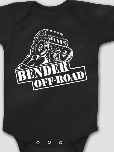 Off-Road Black Baby Bodysuit