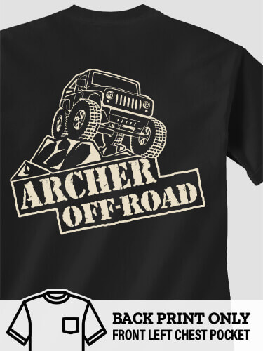 Off-Road Black Pocket Adult T-Shirt