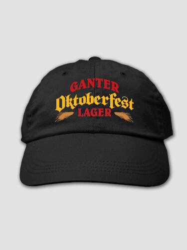 Oktoberfest Lager Black Embroidered Hat