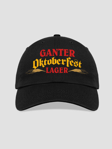 Oktoberfest Lager Black Embroidered Hat