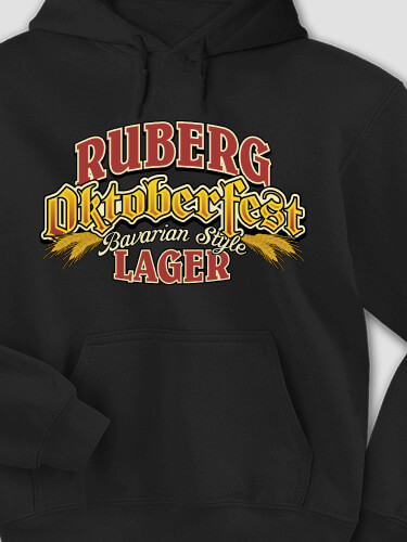 Oktoberfest Lager Black Adult Hooded Sweatshirt