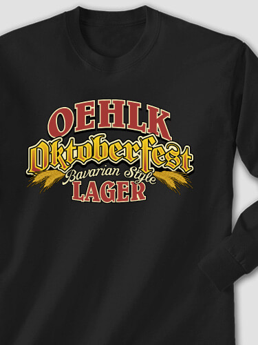 Oktoberfest Lager Black Adult Long Sleeve