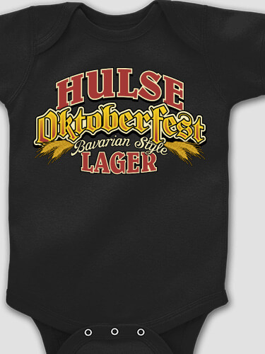 Oktoberfest Lager Black Baby Bodysuit