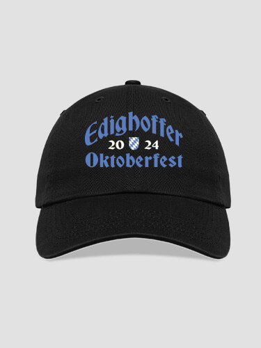 Oktoberfest Black Embroidered Hat