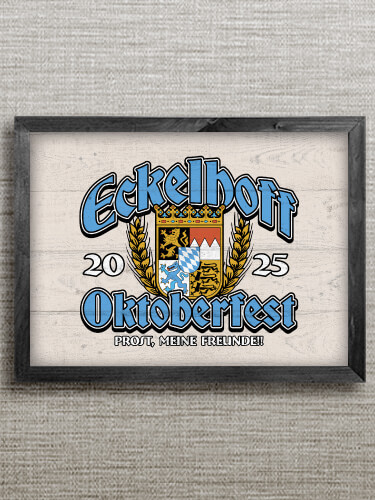 Oktoberfest Black Framed Wall Art 16.5 x 12.5