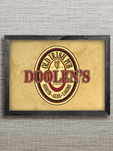 Old Irish Pub Black Framed Wall Art 16.5 x 12.5