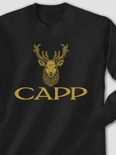 Old Stag Black Adult Long Sleeve