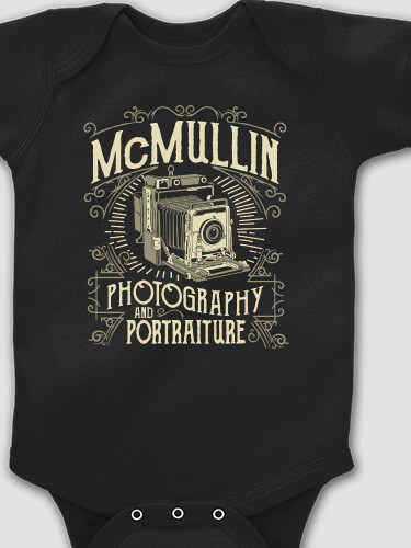 Photography Black Baby Bodysuit