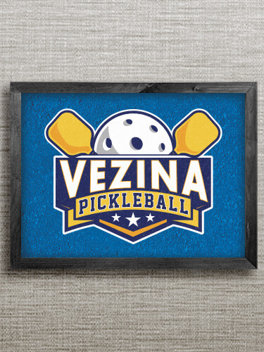 Pickleball Black Framed Wall Art 16.5 x 12.5