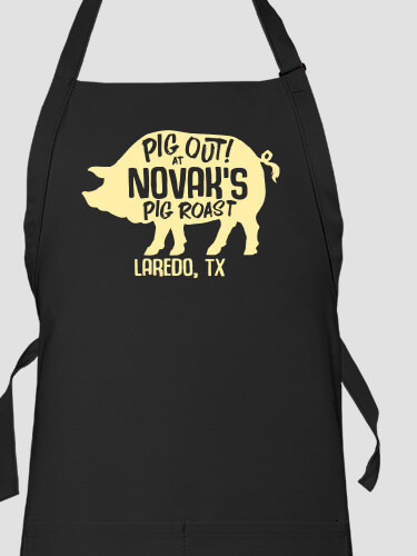 Pig Roast Black Apron