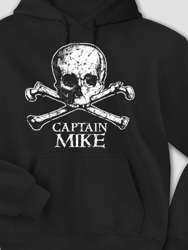Pirate Captain Black Adult Hooded Sweatshirt