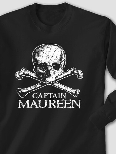 Pirate Captain Black Adult Long Sleeve
