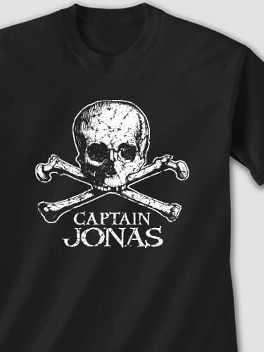 Pirate Captain Black Adult T-Shirt
