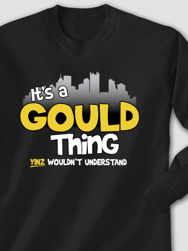 Pittsburgh Thing Black Adult Long Sleeve