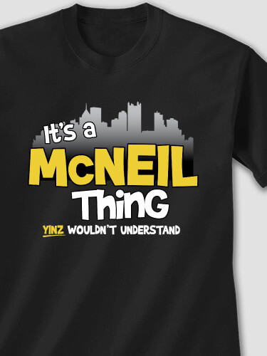 Pittsburgh Thing Black Adult T-Shirt
