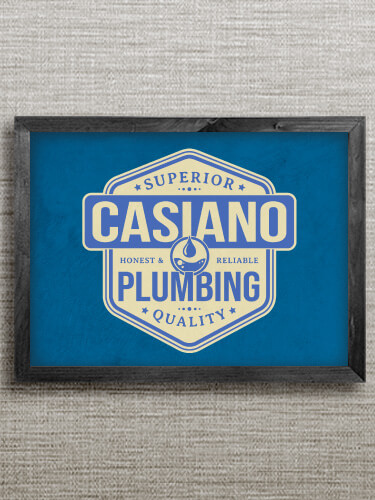 Plumbing Black Framed Wall Art 16.5 x 12.5