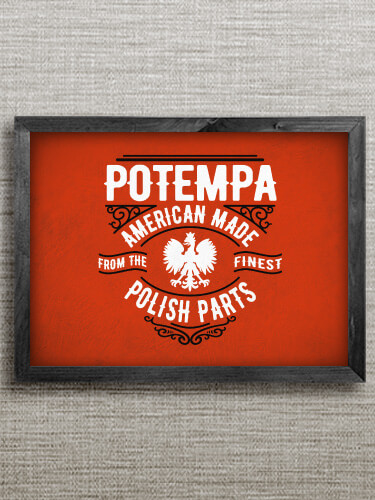 Polish Parts Black Framed Wall Art 16.5 x 12.5