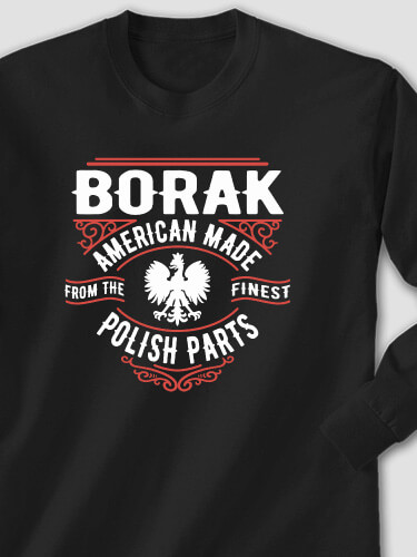 Polish Parts Black Adult Long Sleeve