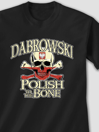 Polish to the Bone Black Adult T-Shirt
