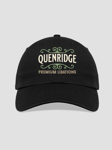 Black Premium Libations Personalized embroidered-hat 