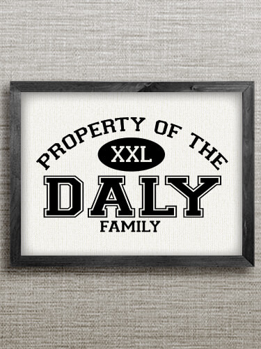 Property of Family Black Framed Wall Art 16.5 x 12.5