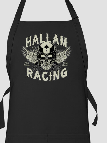 Racing Skull Black Apron