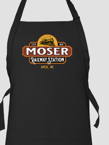 Railway Station Black Apron