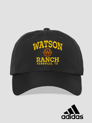 Ranch Monogram Black Embroidered Adidas Hat