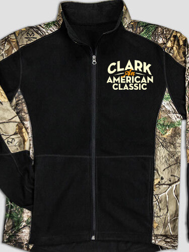 American Classic Black/Realtree Camo Camo Microfleece Full Zip Jacket