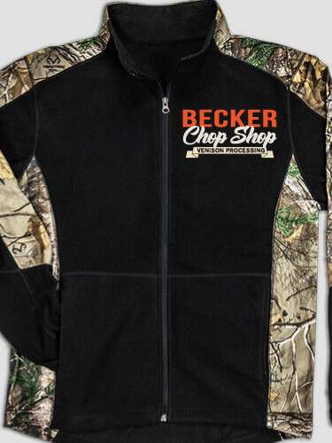 Chop Shop Black/Realtree Camo Camo Microfleece Full Zip Jacket