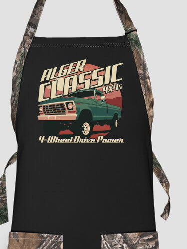 Classic 4X4s Black/Realtree Camo 2-Tone Camo Apron