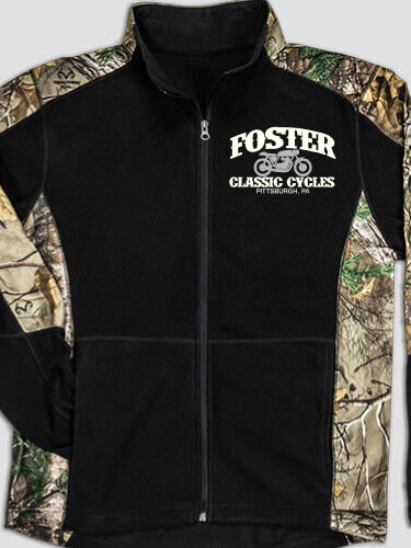 Classic Cycles Black/Realtree Camo Camo Microfleece Full Zip Jacket