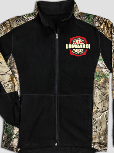 Engine Company Black/Realtree Camo Camo Microfleece Full Zip Jacket