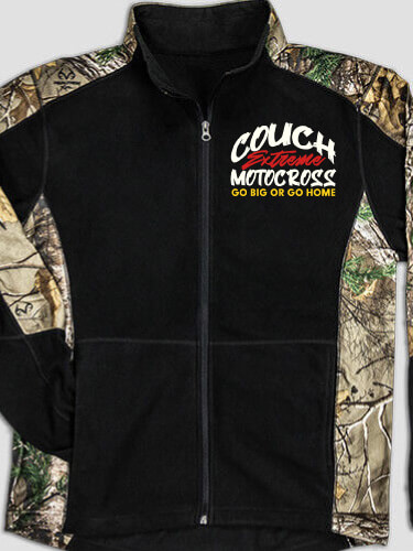 Extreme Motocross Black/Realtree Camo Camo Microfleece Full Zip Jacket