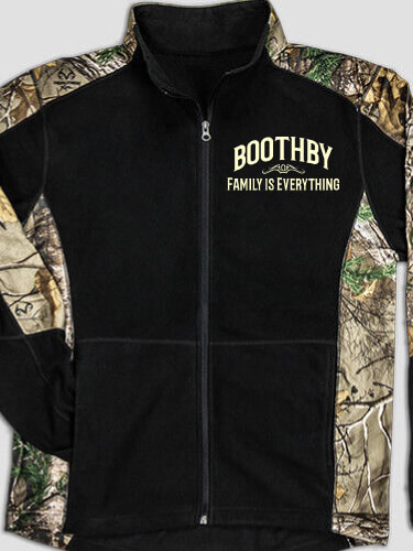 Family Black/Realtree Camo Camo Microfleece Full Zip Jacket