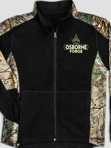 Forge Black/Realtree Camo Camo Microfleece Full Zip Jacket