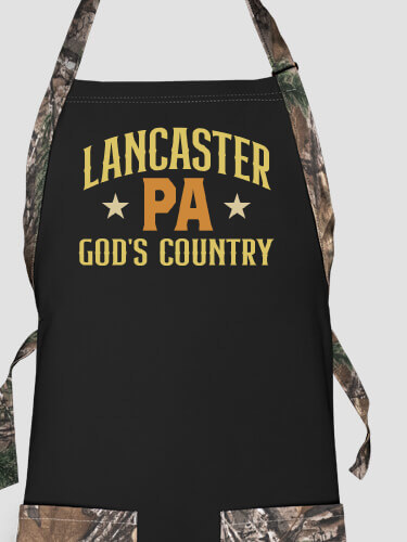 God's Country Black/Realtree Camo 2-Tone Camo Apron