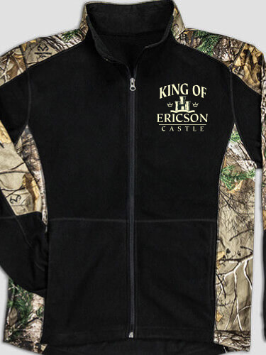 King Of The Castle Black/Realtree Camo Camo Microfleece Full Zip Jacket
