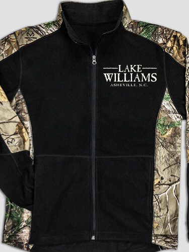 Lake Black/Realtree Camo Camo Microfleece Full Zip Jacket