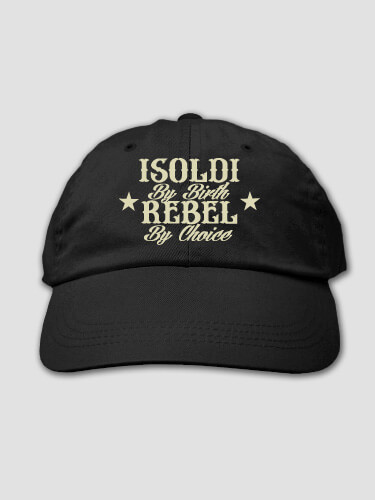 Rebel Black Embroidered Hat