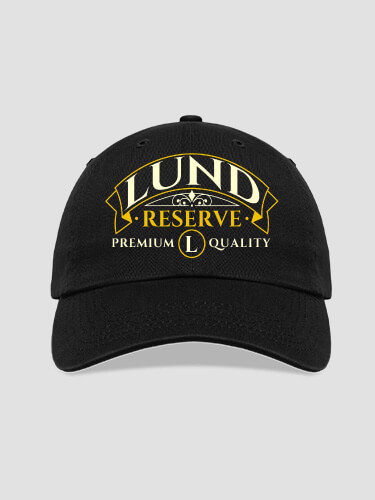 Reserve Black Embroidered Hat