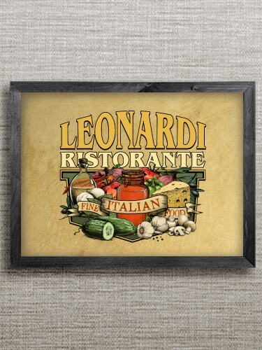 Ristorante Black Framed Wall Art 16.5 x 12.5