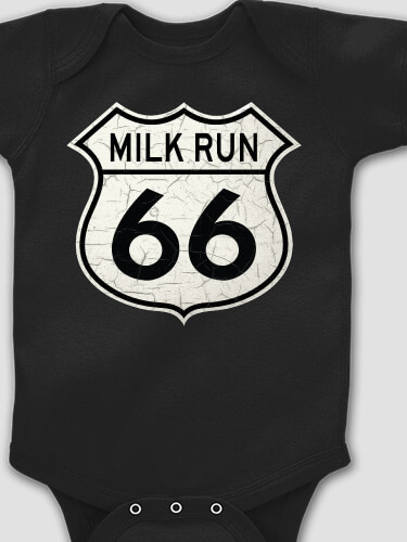 Route 66 Black Baby Bodysuit