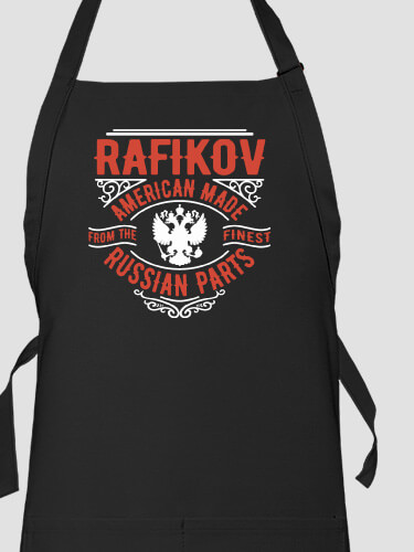 Russian Parts Black Apron